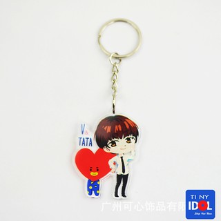 Móc Khóa BTS V Taehyung Chibi BT21 Giiá Rẻ