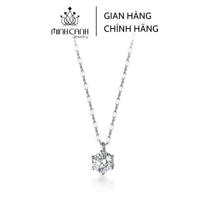 Dây Chuyền Bạc Ta 6 Chấu Đính Đá - Minh Canh Jewelry