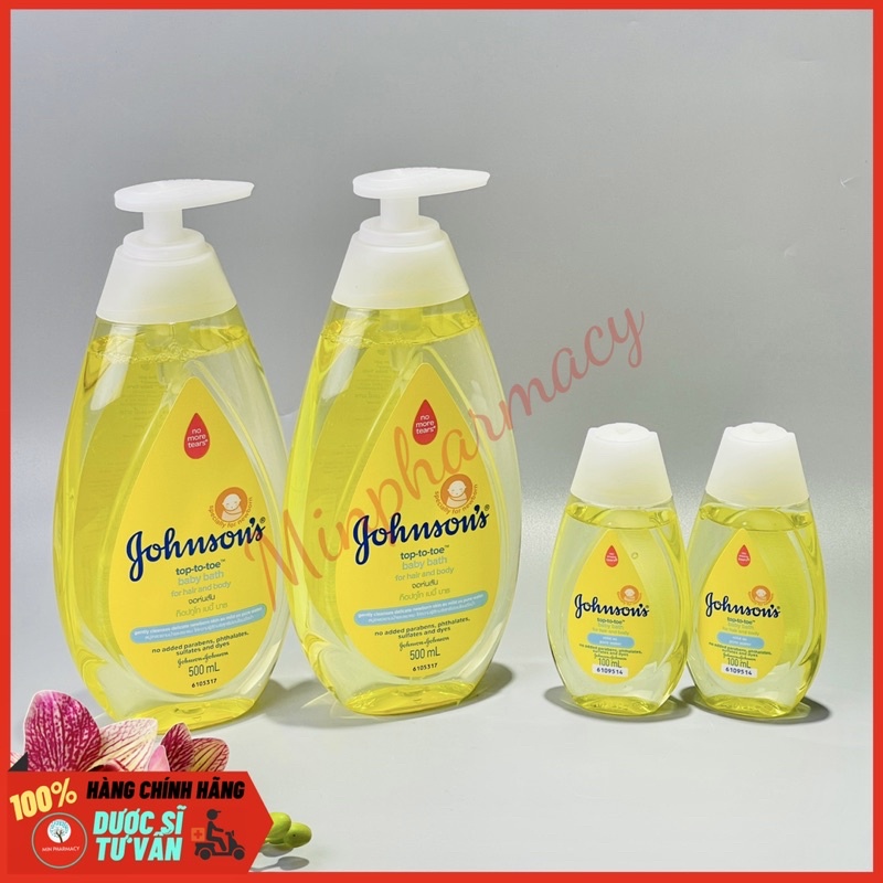 Sữa tắm gội toàn thân cho bé yêu Johnson's TOP TO TOE 500ml - Minpharmacy