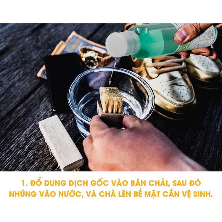 Chai Dung Dịch Vệ Sinh Giày Sneaker Prenium Shoe Cleaner XIMO 120ml Làm Sạch Chuyên Sâu XXI05