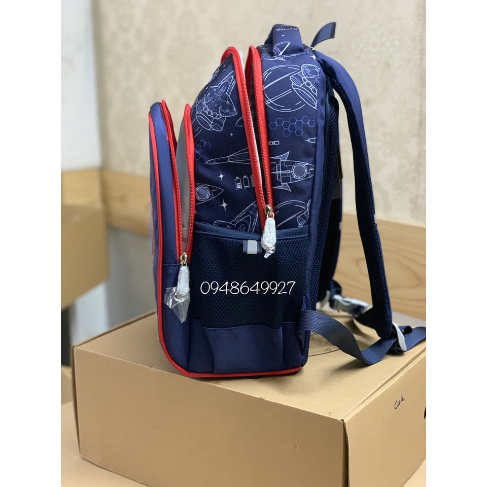 Balo uek chống gù vũ trụ cho bé tiểu học siêu nhẹ full box