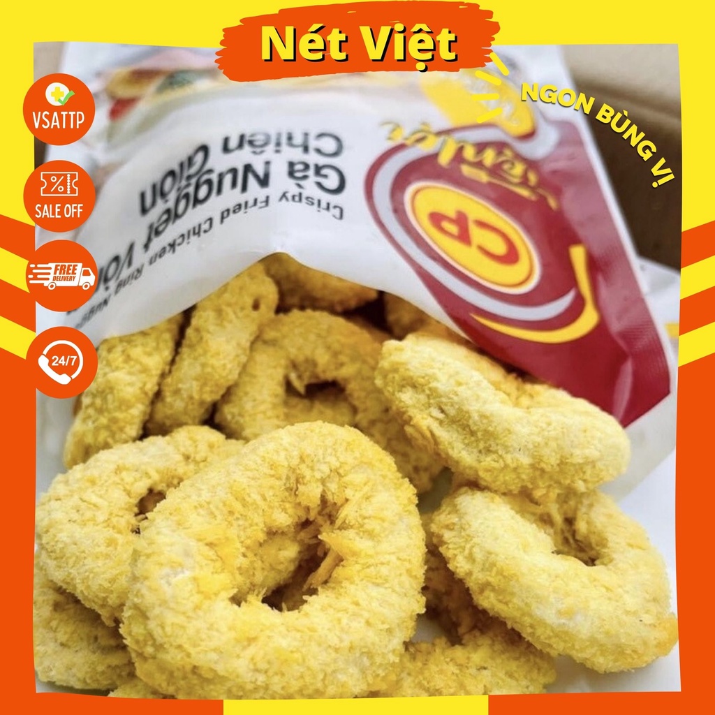 Gà nugget vòng chiên giòn CP, Donut Gà