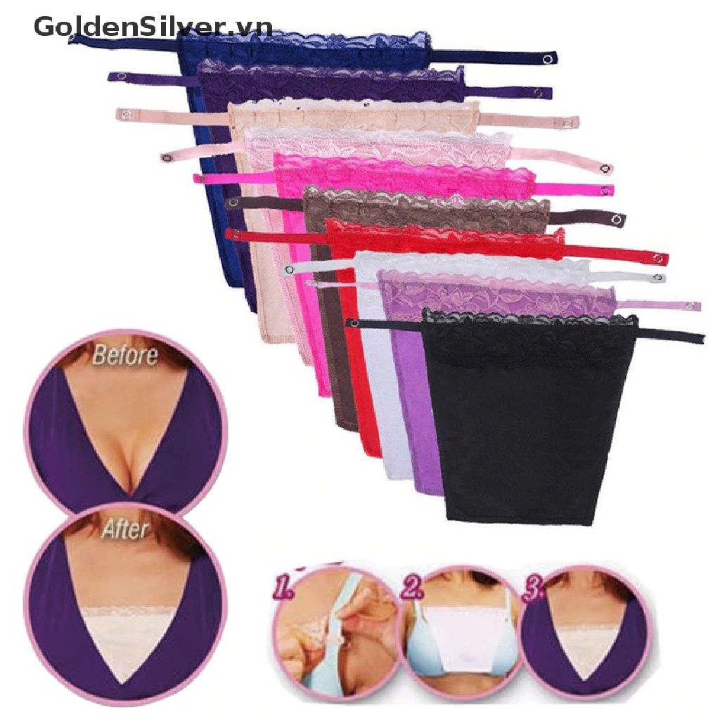 [Goldsilver] Áo Lót Quấn Ngực Phối Ren Kẹp Dễ Dàng Nhanh Chóng Cho Nữ
