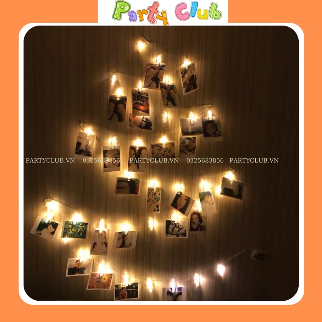 Kẹp ảnh đèn LED sử dụng pin - kẹp treo ảnh trang trí decor