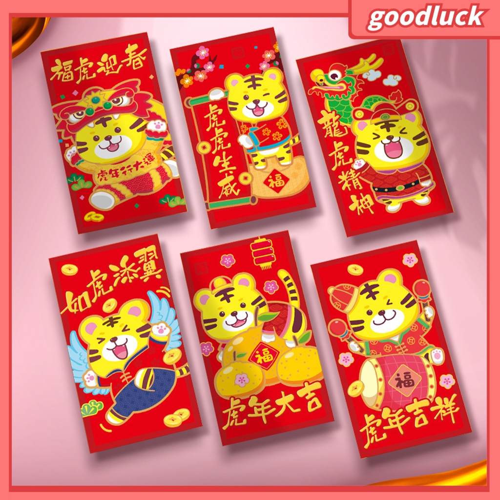 1 túi phong bì năm mới họa tiết con hổ 2022