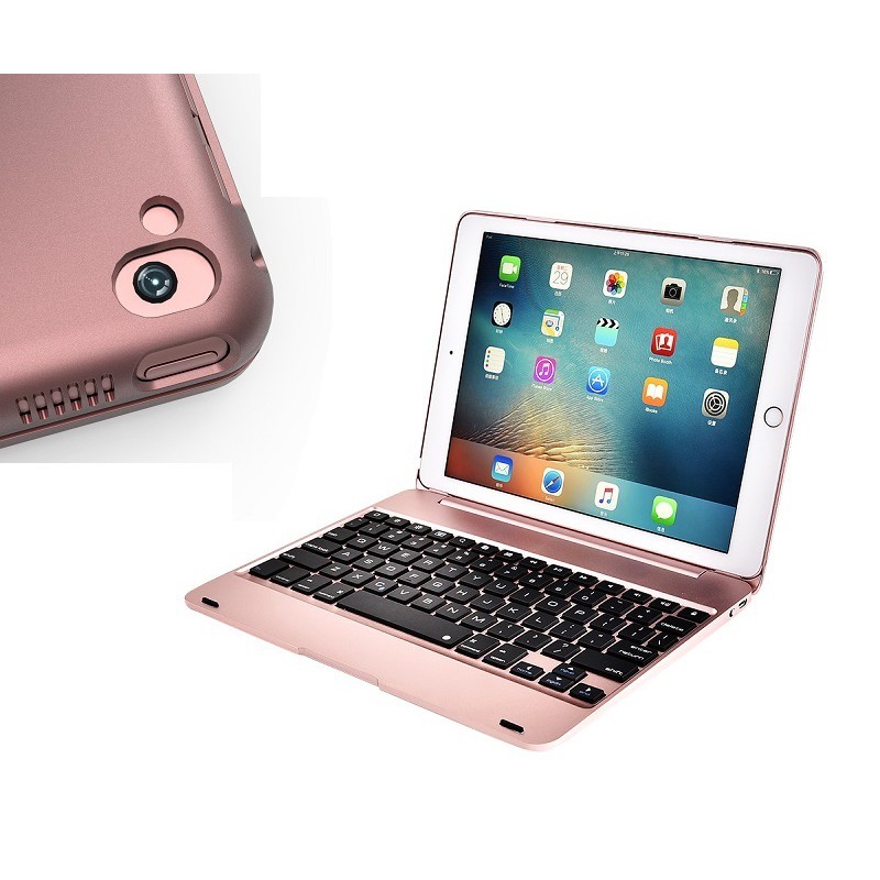 Bàn phím Bluetooth F19A/ F19B cho iPad Pro 9.7''/ iPad Air/ iPad Air 2 (Rose Gold)