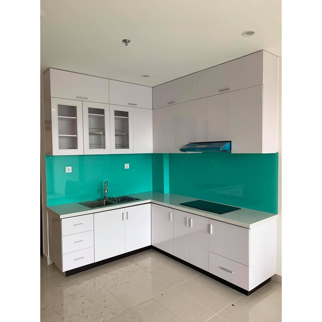 Tủ bếp nhựa cao cấp đo đạc thiết kế tư vấn tại nhà