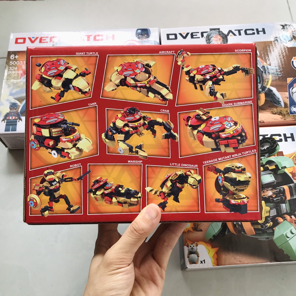 Đồ Chơi Lắp Ghép LEGO's 12in1 Wrecking Ball Hamster CÓ LAZER Siêu Anh Hùng Iron Man, Captain America, Robot, Xe Tăng