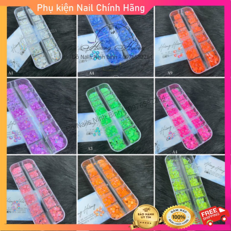 Đá dạ quang, Đá Chân Gel, Đá Đính móng, trang trí nail