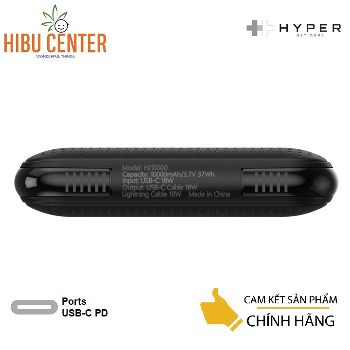 [Đầu Tiên Trên Thế Giới] Pin Dự Phòng HyperJuice Lightning + USB-C 18W10000Mah HJ10000 - Follow HIBUCENTER Giảm 5%