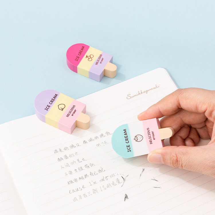 Gôm/ tẩy bút chì hình que kem cute iigen