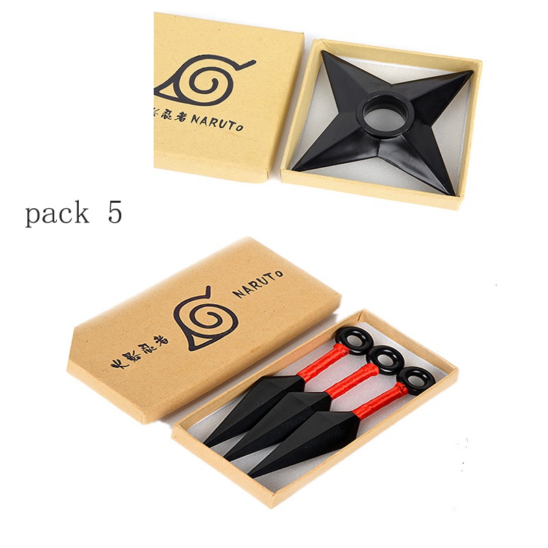 【COD】Anime Naruto Kunai Shuriken Cosplay Props Plastic Ninja Weapon darts Cosplay Accessories *