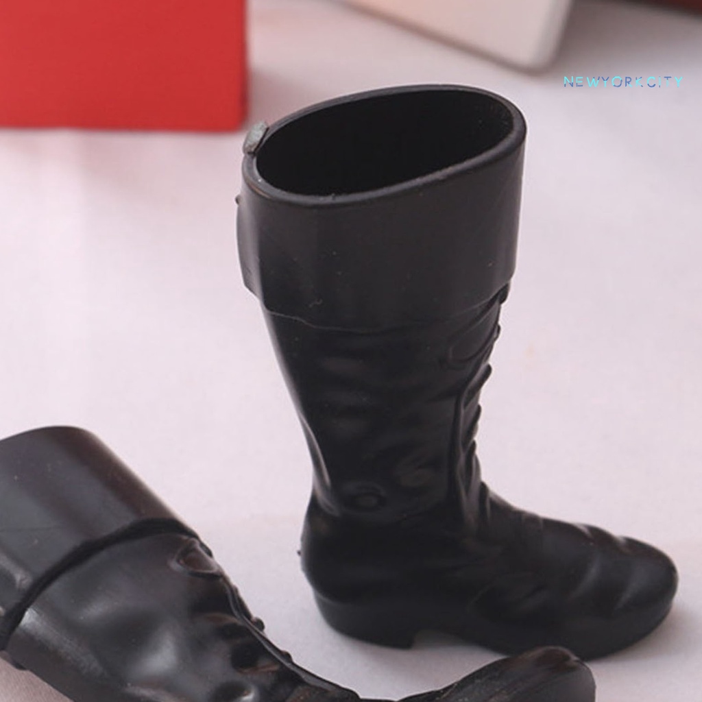 1 Đôi Bốt Đi Mưa Mini Bằng PVC 1: 12 Dễ Thương Trang Trí Nhà Búp Bê