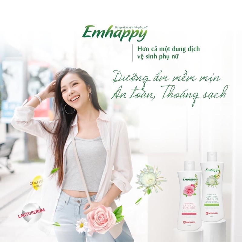 Dung dịch vệ sinh EMHAPPY , Emhappy hương thơm dịu nhẹ