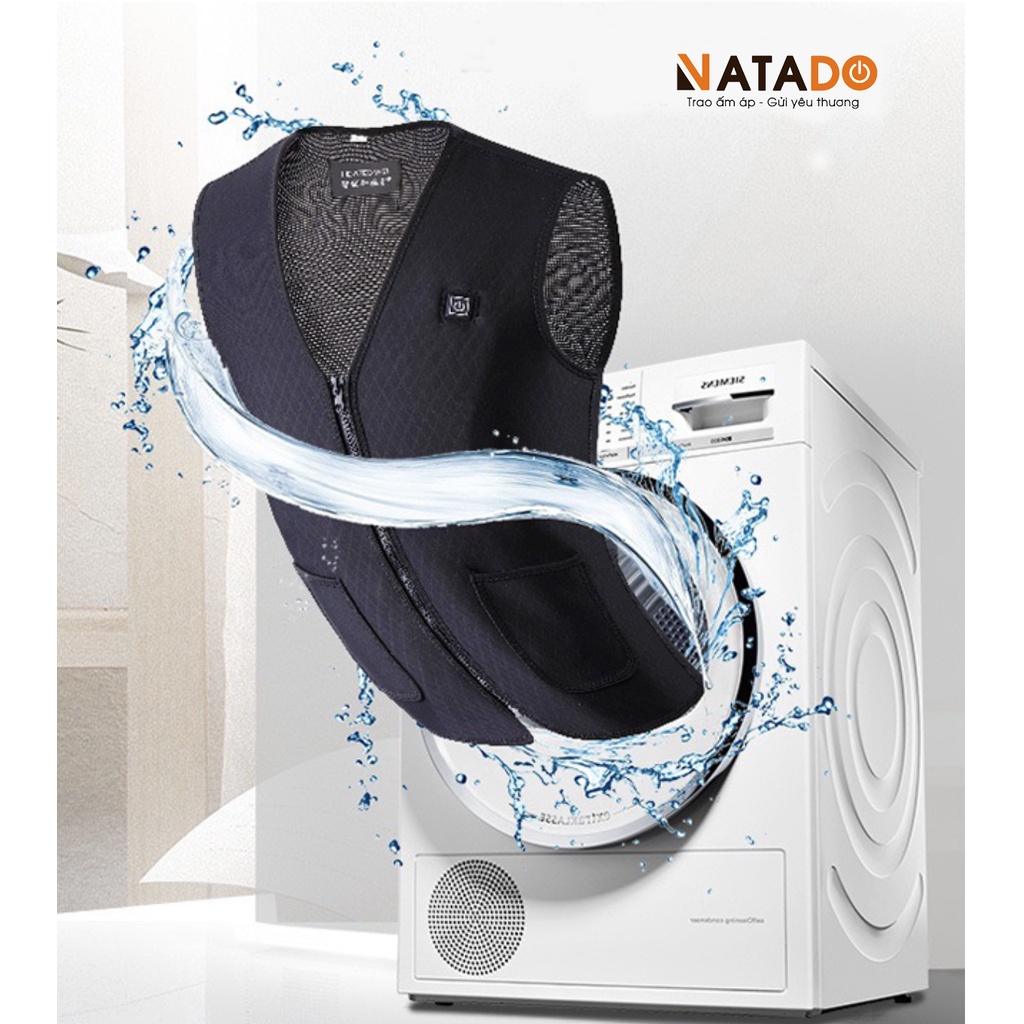 Áo sưởi điện Ghile Natado AS1 Thông Minh Chính Hãng - Áo khoác sưởi điện dùng pin dự phòng