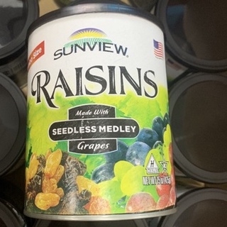 Nho khô mỹ không hạt sunview raisins 425g