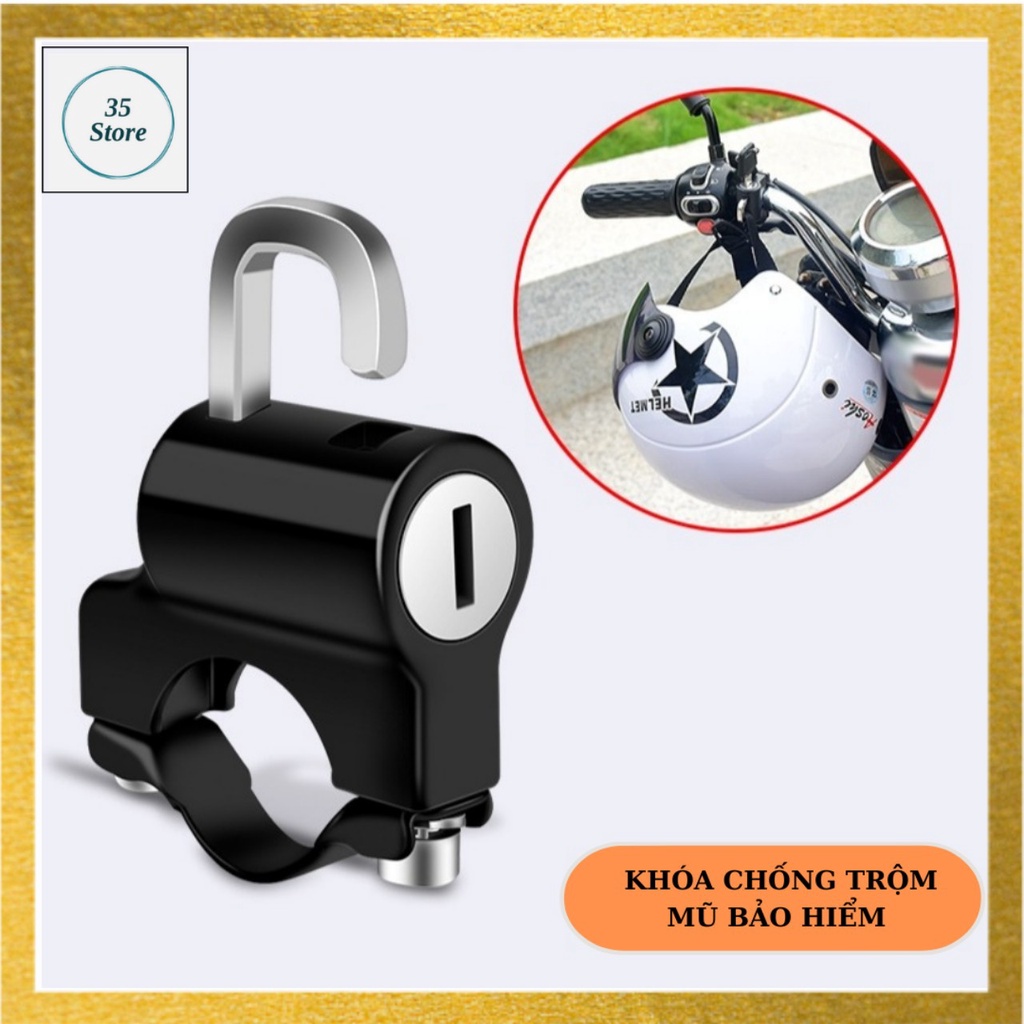 Khóa chống trộm mũ bảo hiểm xe máy, đồ treo xe.