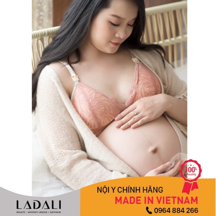 Áo lót cho con bú sau sinh, áo ngực cho mẹ bầu chống chảy xệ + Quần lót bầu - S214 Hồng
