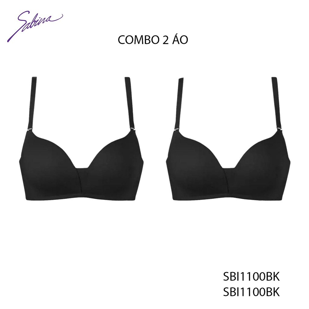 Combo 2 Áo Lót Mút Vừa Nâng Ngực Tự Nhiên Tạo Khe Chữ V Không Gọng Mordern V Wireless By Sabina SBI1100