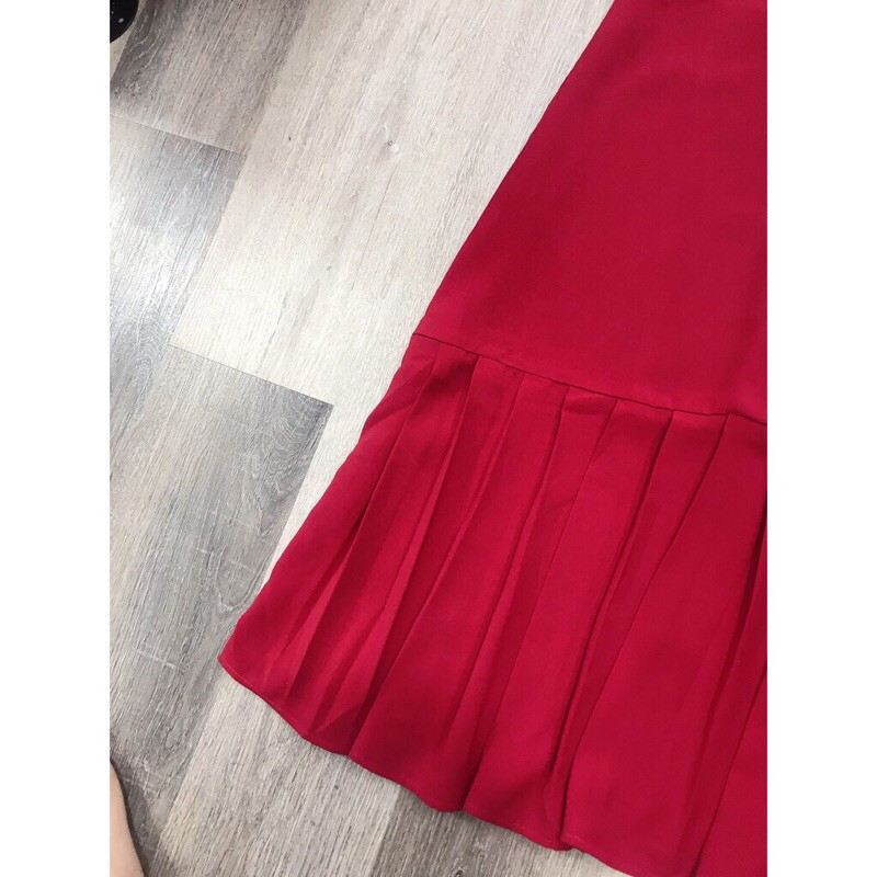Đầm bầu suông thiết kế Aidenshop Váy bầu công sở chất thái trượt min cộc tay mùa hè 2022