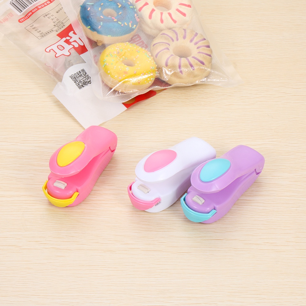 Kẹp Niêm Phong Túi Thực Phẩm Mini Bằng Nhựa Màu Sắc Ngọt Ngào