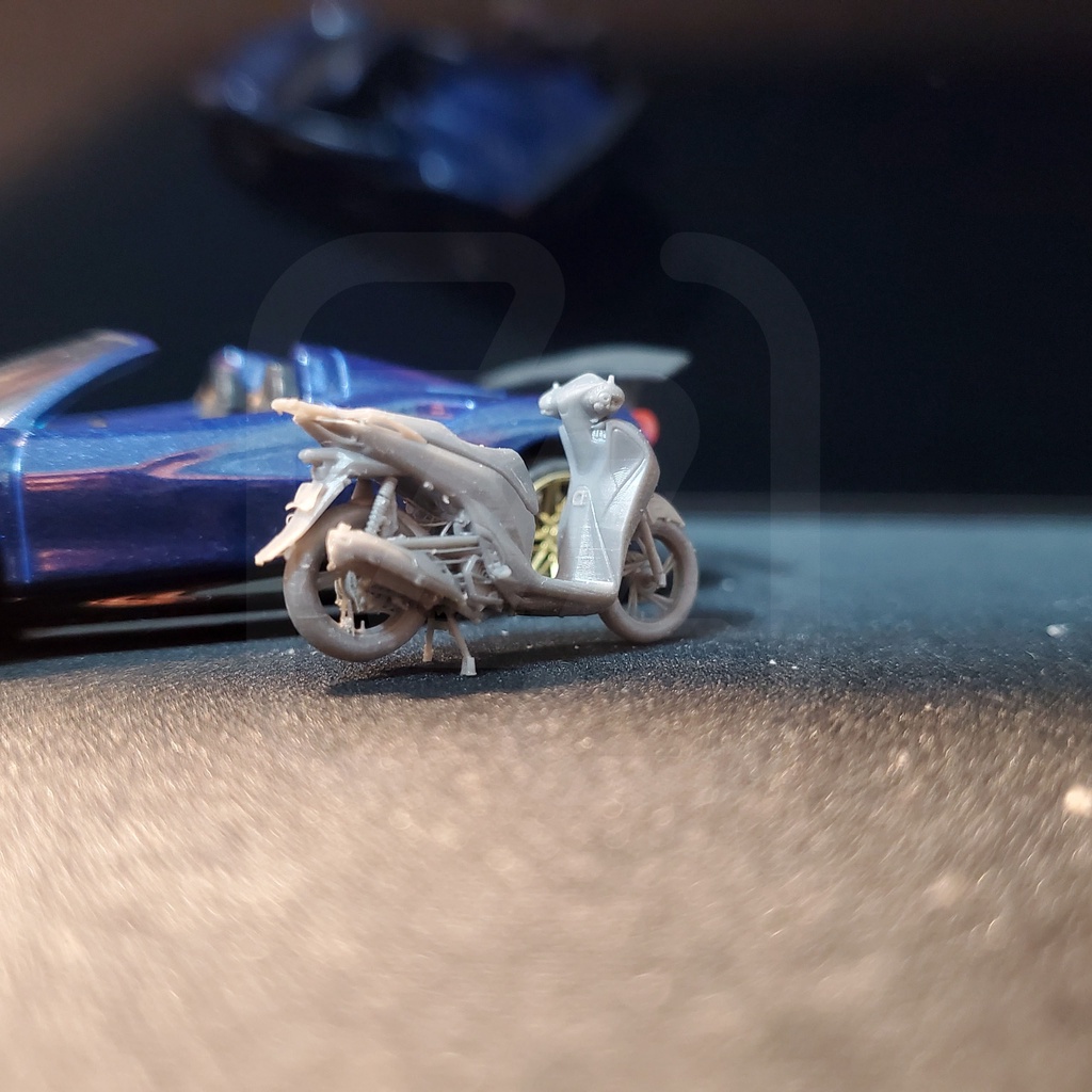 Xe môtô dành cho mô hình 1:64