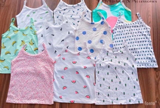 ÁO HAI DÂY BÉ GÁI CỰC ĐẸP-SET 5 CÁI-TẶNG QUÀ KHI MUA CHỈ 1 SET