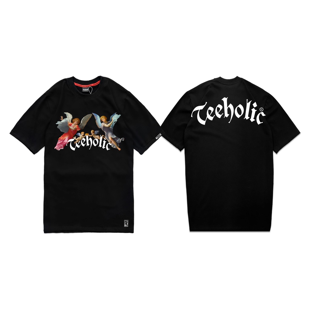 Áo Thun Unisex TeeHolic In Hình Thiên Thần Ver2 THS Màu Đen