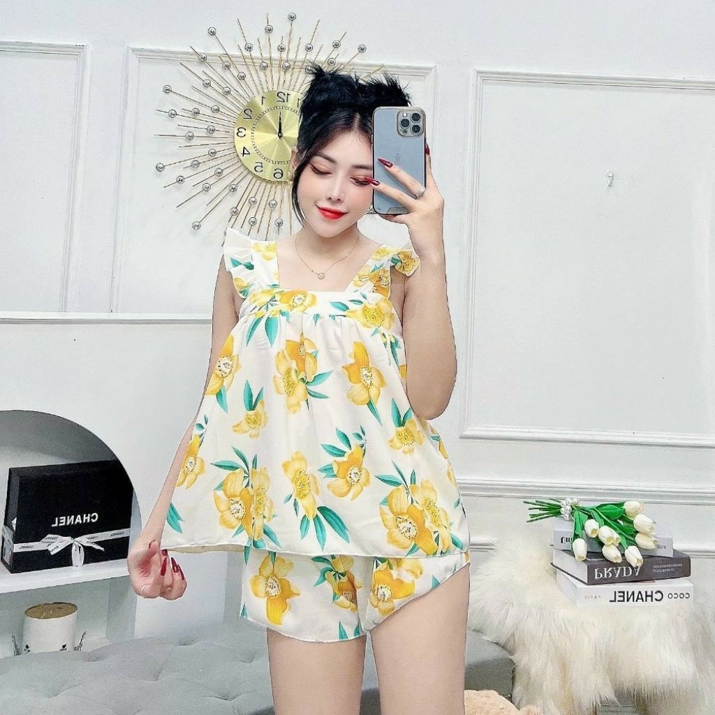 Đồ ngủ nữ MIKY Đồ ngủ sexy lụa cao cấp mềm mại xinh xắn &lt; 58kg
