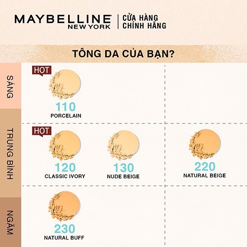 Phấn Phủ Mịn Nhẹ Kiềm Dầu Fit Me Matte Poreless Powder Maybelline New York 8.5g