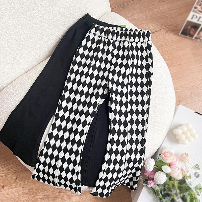 Quần Dài Ống Loe Ôm Dáng Co Giãn Tốt Thời Trang Xuân Thu Cho Bé Gái