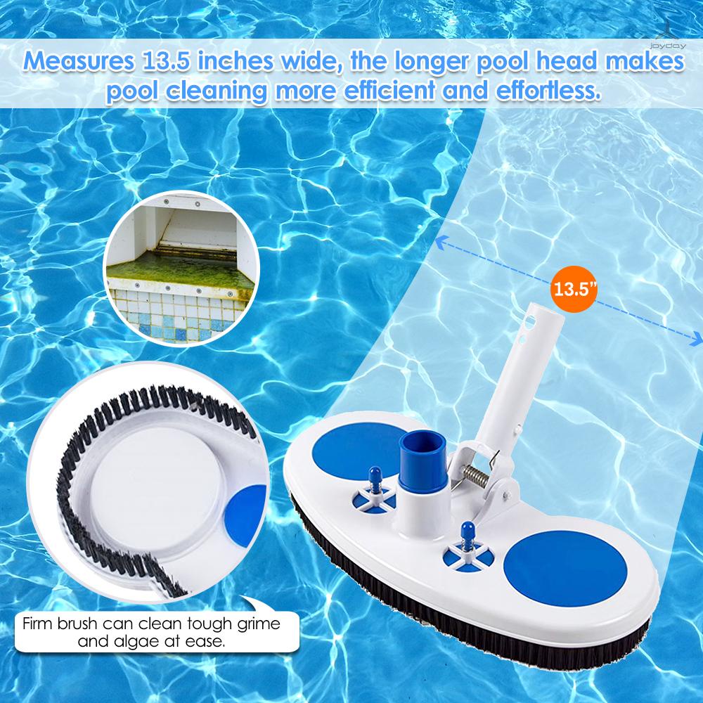 Đầu Máy Hút Bụi Vệ Sinh Hồ Bơi 13.5-Inch Kèm Bàn Chải Trọng Lượng