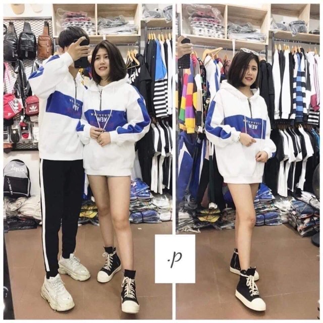 Áo hoodie đôi cute phômai que HANA80 | BigBuy360 - bigbuy360.vn