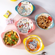 (sale lấy lượt mua) Chén bát ăn dặm cho bé hình nhân vật hoạt hình đáng yêu, nhiều màu sắc