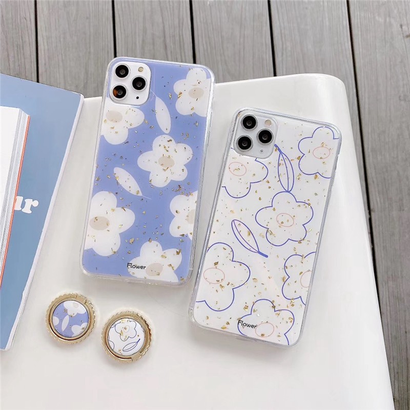 Ốp iphone - Ốp lưng Hoa trắng kèm ring 6/6s/6plus/6splus/7/8/7plus/8plus/x/xs/xsmax/11/11pro max U1-4 | BigBuy360 - bigbuy360.vn