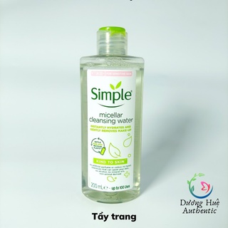 Nước Tẩy Trang Simple Micellar Cleansing Water 200ml (Chính Hãng)
