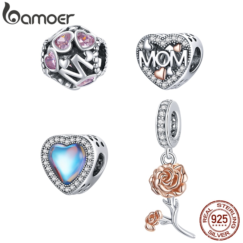 Vòng Tay Bamoer BSC420 925 Sterling Bằng Bạc Nguyên Chất Quà Tặng Ngày Của Mẹ