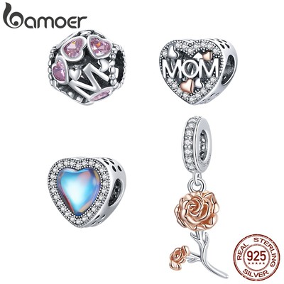 Vòng Tay Bamoer BSC420 925 Sterling Bằng Bạc Nguyên Chất Quà Tặng Ngày Của Mẹ
