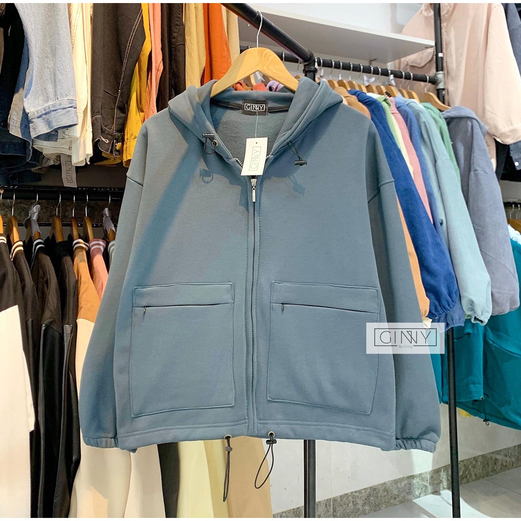 ÁO KHOÁC THUN XUẤT CHỐNG NẮNG TÚI ZIP |Thời Trang | Phong Cách | GinHouse Shop