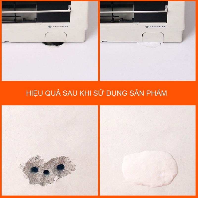 Xi Măng Dẻo Bịt Kín Lỗ Hổng Ống Nối Điều Hòa Máy Lạnh Trám Khe Hở Tường Ngăn Côn Trùng Và Chống Thấm Nước