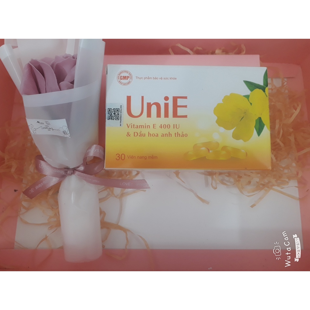 (CHÍNH HÃNG) Viên uống UniE (Vitamin E 400IU và Dầu hoa anh thảo)