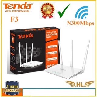 Bộ Phát Wifi tenda F3 3 râu chuẩn N300Mbps-Hàng Chính Hãng