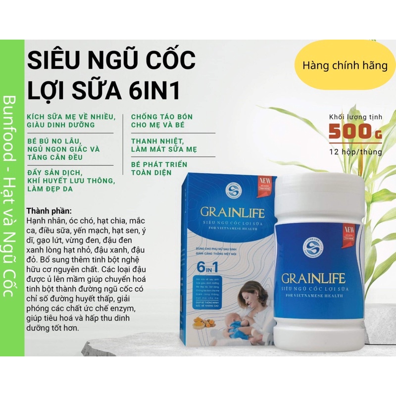 Ngũ cốc lợi sữa lolifood, ngũ cốc bà bầu, tốt cho sức khoẻ