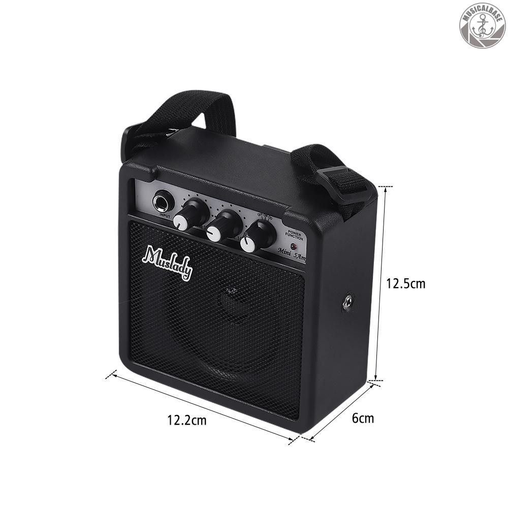 Loa Guitar Muslady 5w Mini Có Dây Đeo Vai (màu Vàng) 5w