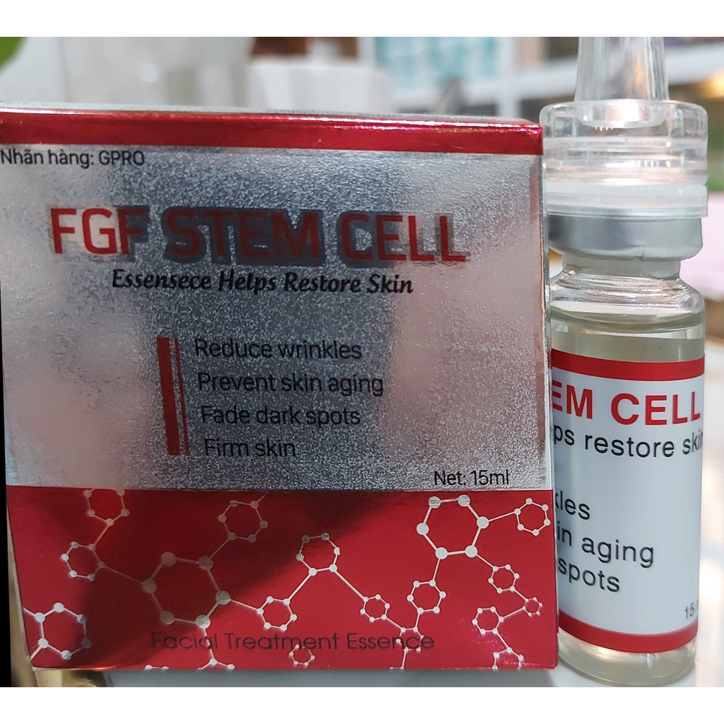 Serum Dưỡng Tế Bào Gốc Nhung Hươu FGF STEM CELL 15ml Tái Tạo Da , Mờ Thâm ,Săn Chắc Da