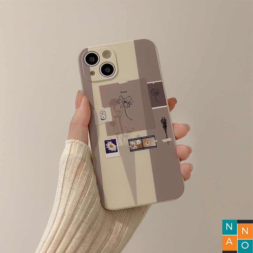 Ốp Lưng Iphone Cạnh Vuông, Bảo Vệ Camera Dễ Thương ip 7Plus,8Plus,x,xs,xsmax,11,11promax,12,12promax,13,13promax