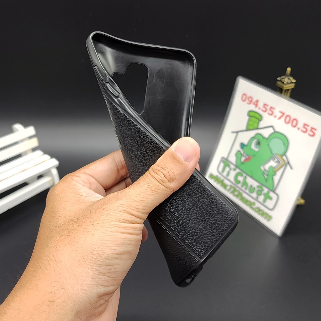 [Ảnh Thật] Ốp Lưng Samsung A6 Plus 2018 Dẻo Sọc Chỉ Vân Giả Da