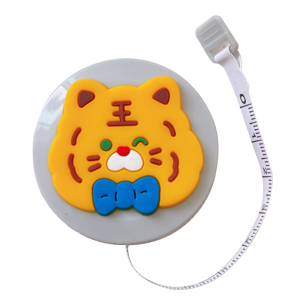 Thước Dây Mini Mềm Mại Họa Tiết Hoạt Hình Dễ Thương Dùng Đo Quần Áo / Bụng / Móc Khóa
