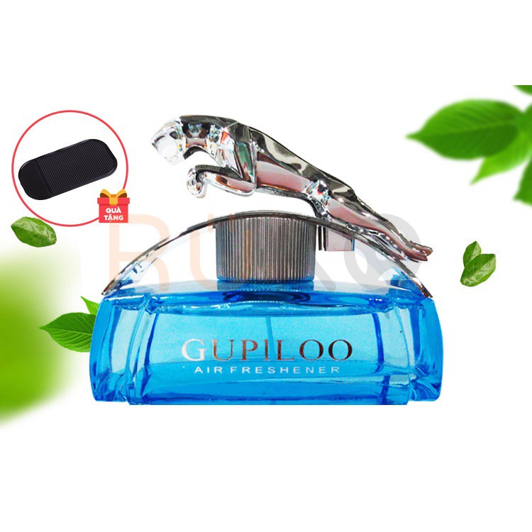 Nước hoa xe hơi hình con báo GUPILOO, tặng miếng chống trượt