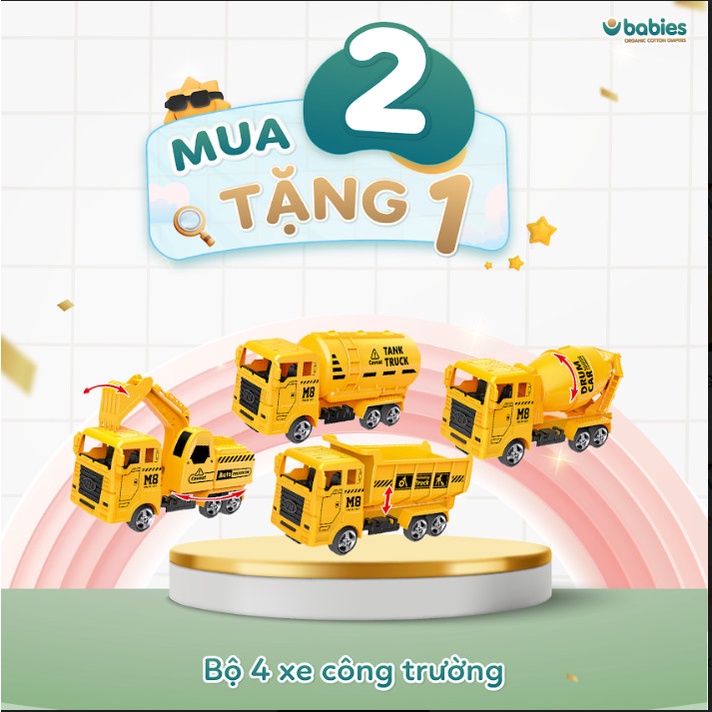 [FREESHIP] [Tặng Quà] Bỉm Dán/Quần 𝑩𝑨𝑩𝑰𝑬𝑺 𝑶𝑹𝑮𝑨𝑵𝑰𝑪 an toàn cho bé size NB76/S66/M56/L46/M54/L50/XL46/XXL40/XXXL38